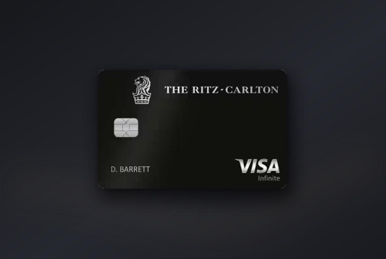 The J.P. Morgan Ritz-Carlton credit card on a charcoal background